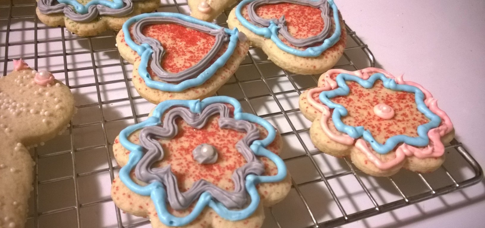 decorated cut-out cookies